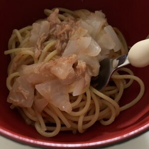 麺つゆ活用☆ツナの和風パスタ